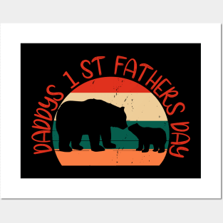 Daddy's 1st Father's Day T Shirt Posters and Art